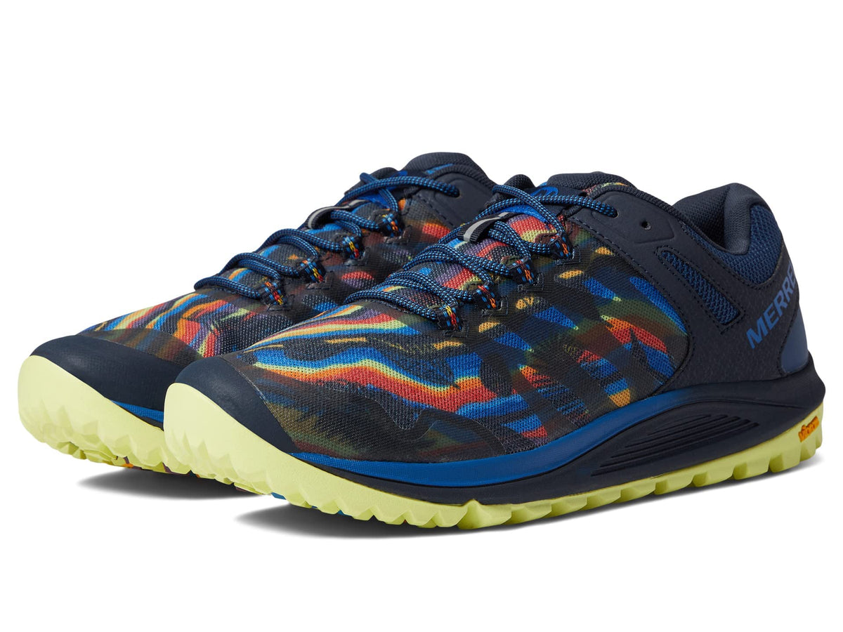 Merrell Nova 2 Shoes for Men Offers Air Cushion in Heel, Lightweight Eva, and Breathable Shoes Rainbow Molten/Rainbow 12 M