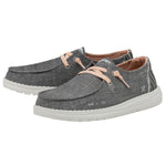 Hey Dude Women's Wendy Boho Grey Size 12 | Women’s Shoes | Women’s Lace Up Loafers | Comfortable & Light-Weight