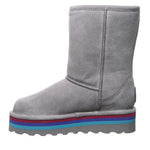 BEARPAW Retro Elle Short Womens Winter Boot Gray Fog - 9 Medium