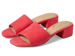 Cole Haan Calli Single Band Block Heel Sandal 40 mm Geranium Suede 8.5 B (M)
