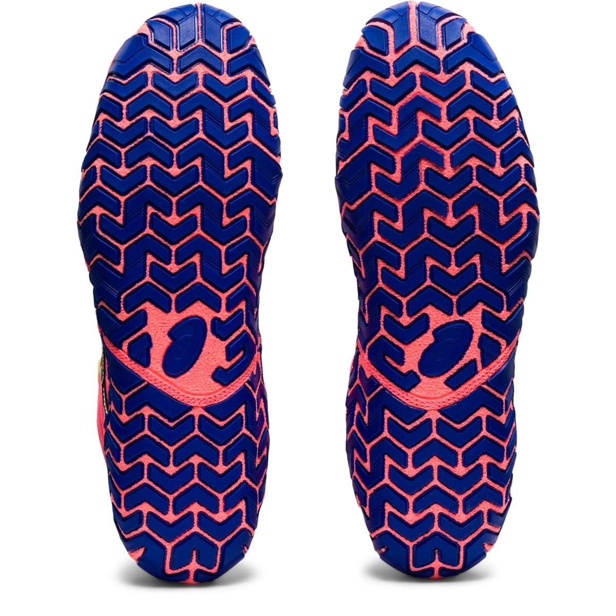 ASICS Men's Aggressor 4 Wrestling Shoes, 11.5, Blazing Coral/Lapis Lazuli Blue