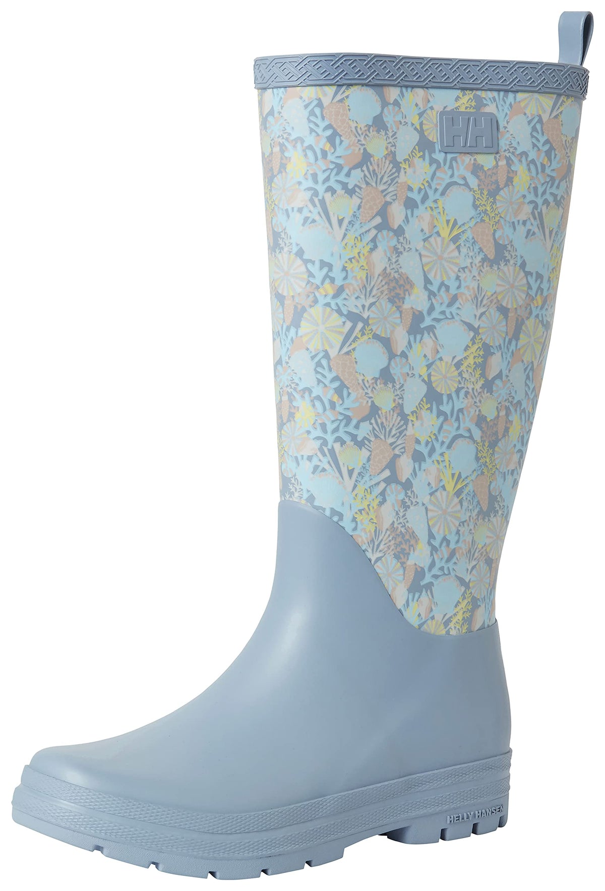 Helly-Hansen Womens Madeleine Print Waterproof Rain Boots, 555 Dusty Blue, 6