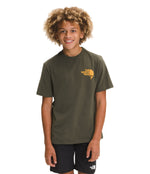 THE NORTH FACE Boys' Short Sleeve Graphic Tee New Taupe Green X-Large