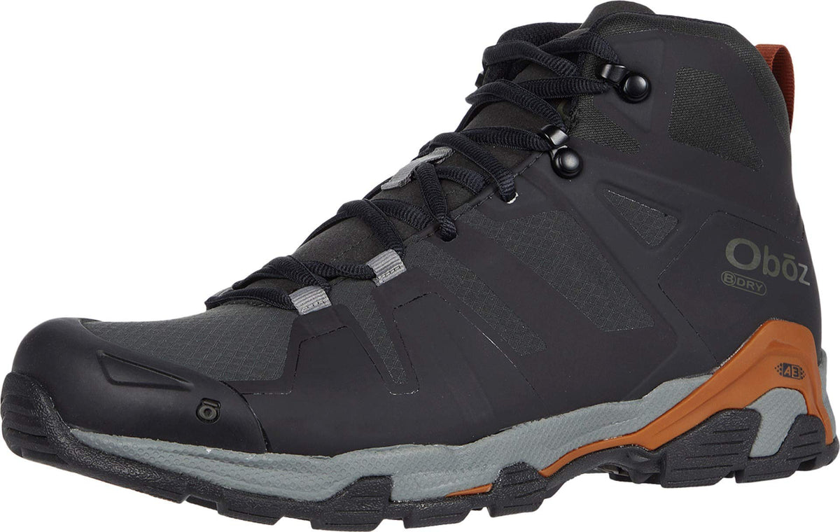 Oboz Arete Mid B-DRY Hiking Boot - Men's Black/Copper 13