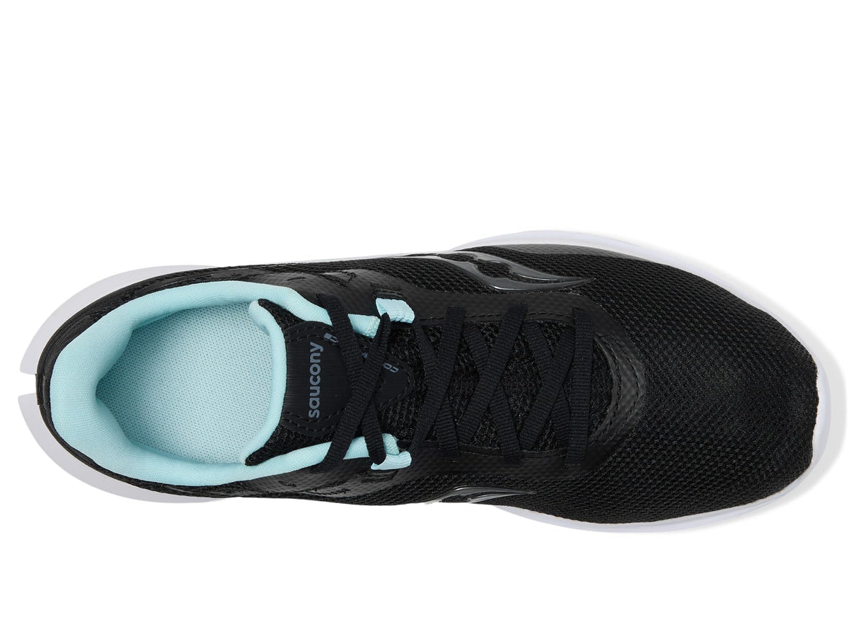 Saucony Women's Convergence Sneaker, Black/Aqua, 10.5