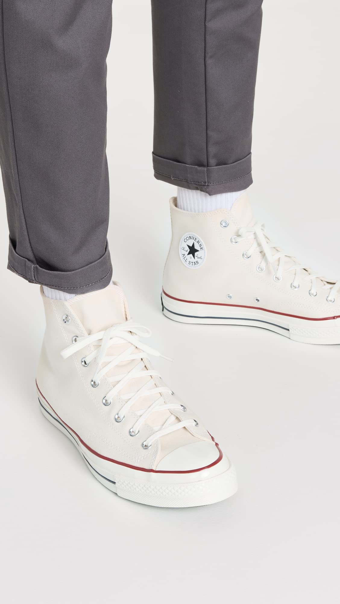 Converse All Star '70s High Top Unisex Sneakers, Parchment, Off White, 6 US Women/4 US Men