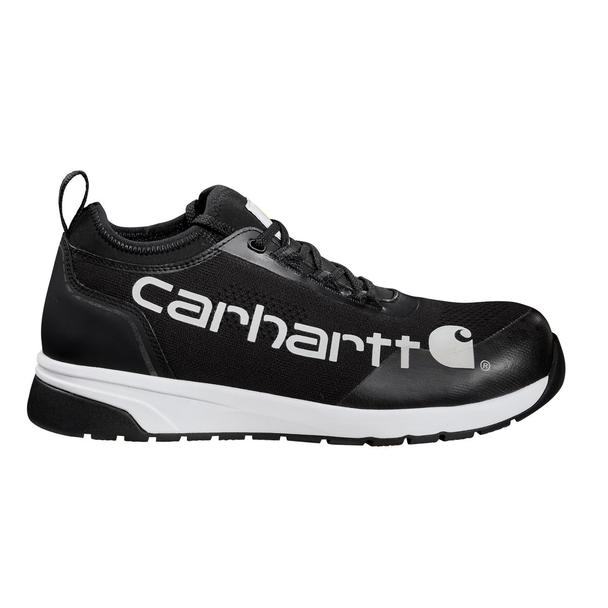 Carhartt Men's Force 3" EH Nano Toe Work Sneaker, Black/White - 12 M