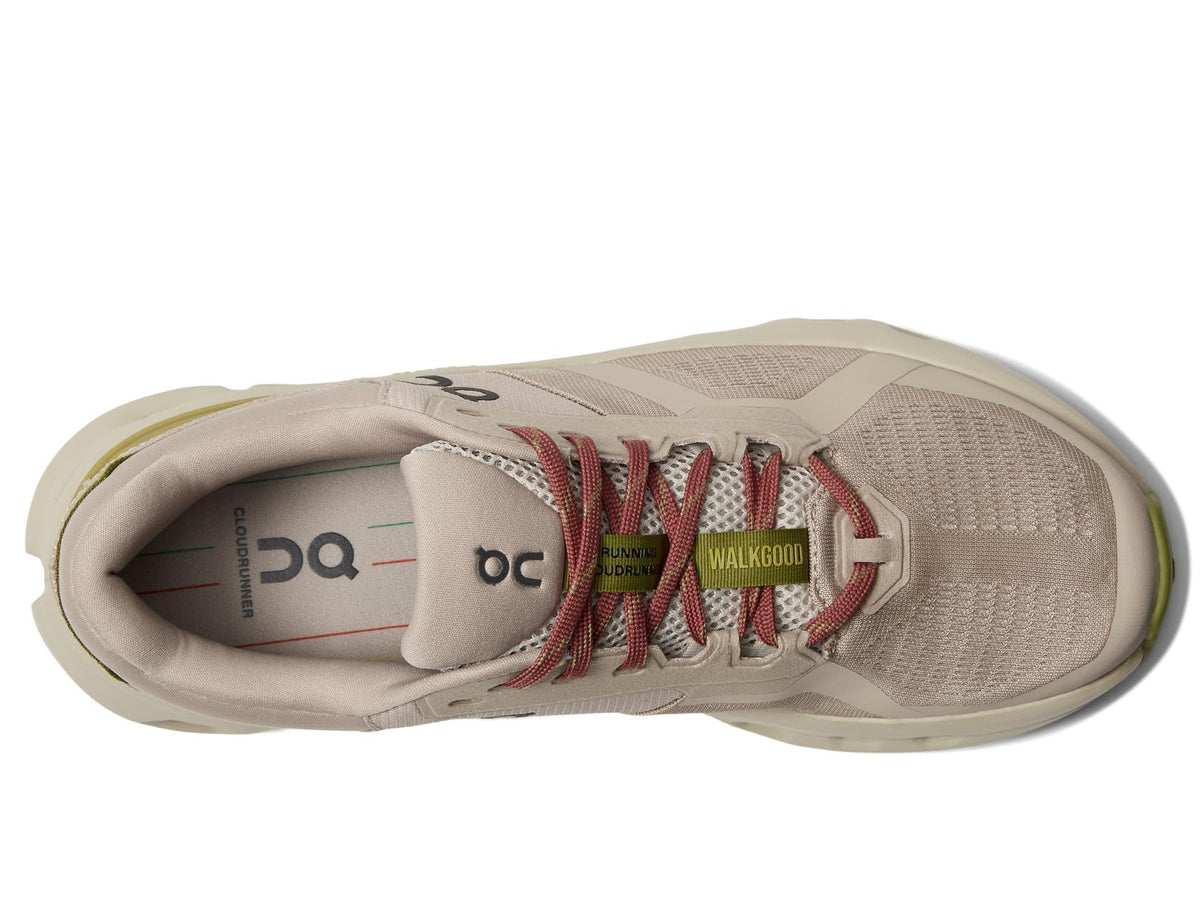 On Men's Cloudrunner 2 WalkGood LA Sneaker, Sand/Flax, 10.5