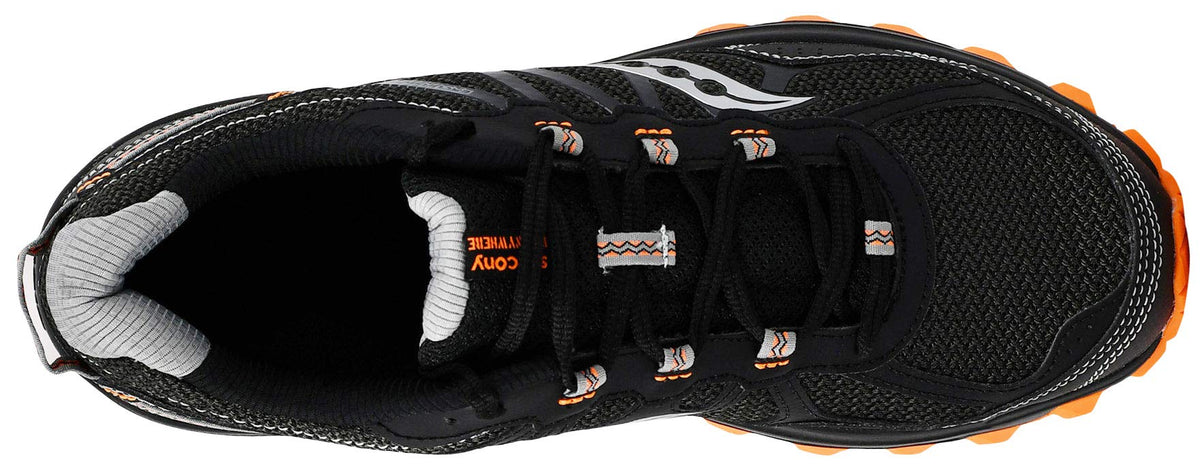 Saucony Men's Excursion Tr11 Black/Grey/Orange Running Shoe 10.5 M US