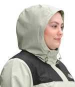 THE NORTH FACE Women's Waterproof Antora Jacket (Standard and Plus Size), TNF Black/Tea Green, 1X