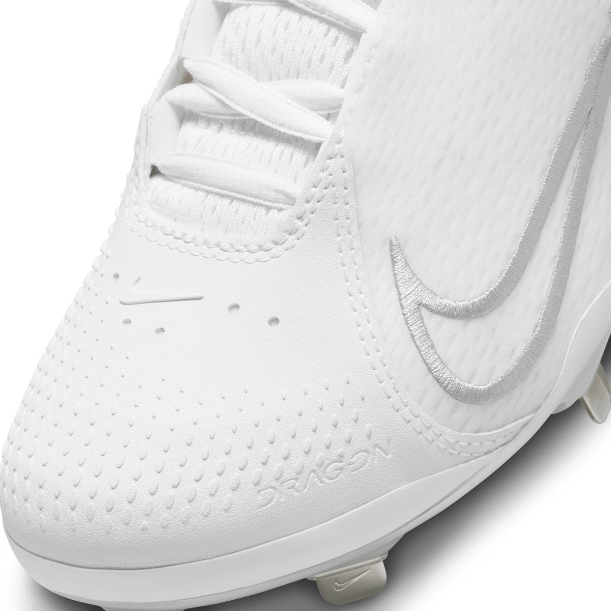 Nike Women's Hyperdiamond 4 Elite Softball Cleats (White/Wolf Grey - Pure Platinum, 9.5 US)
