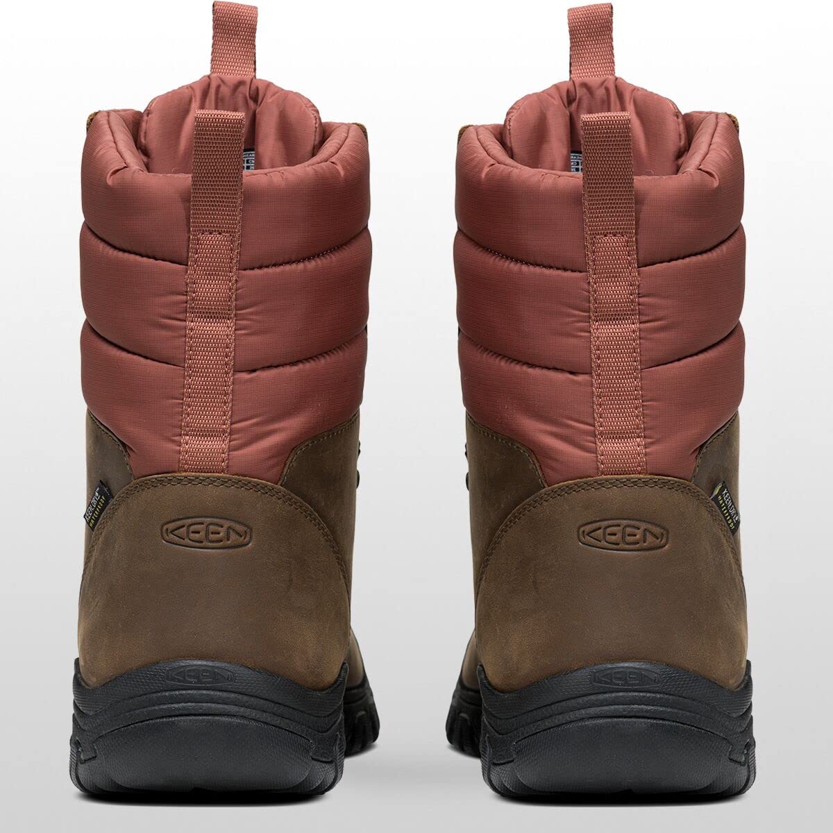 KEEN Women's Greta Waterproof Snow Boot, Toasted Coconut/Redwood, 7 D (Medium) US