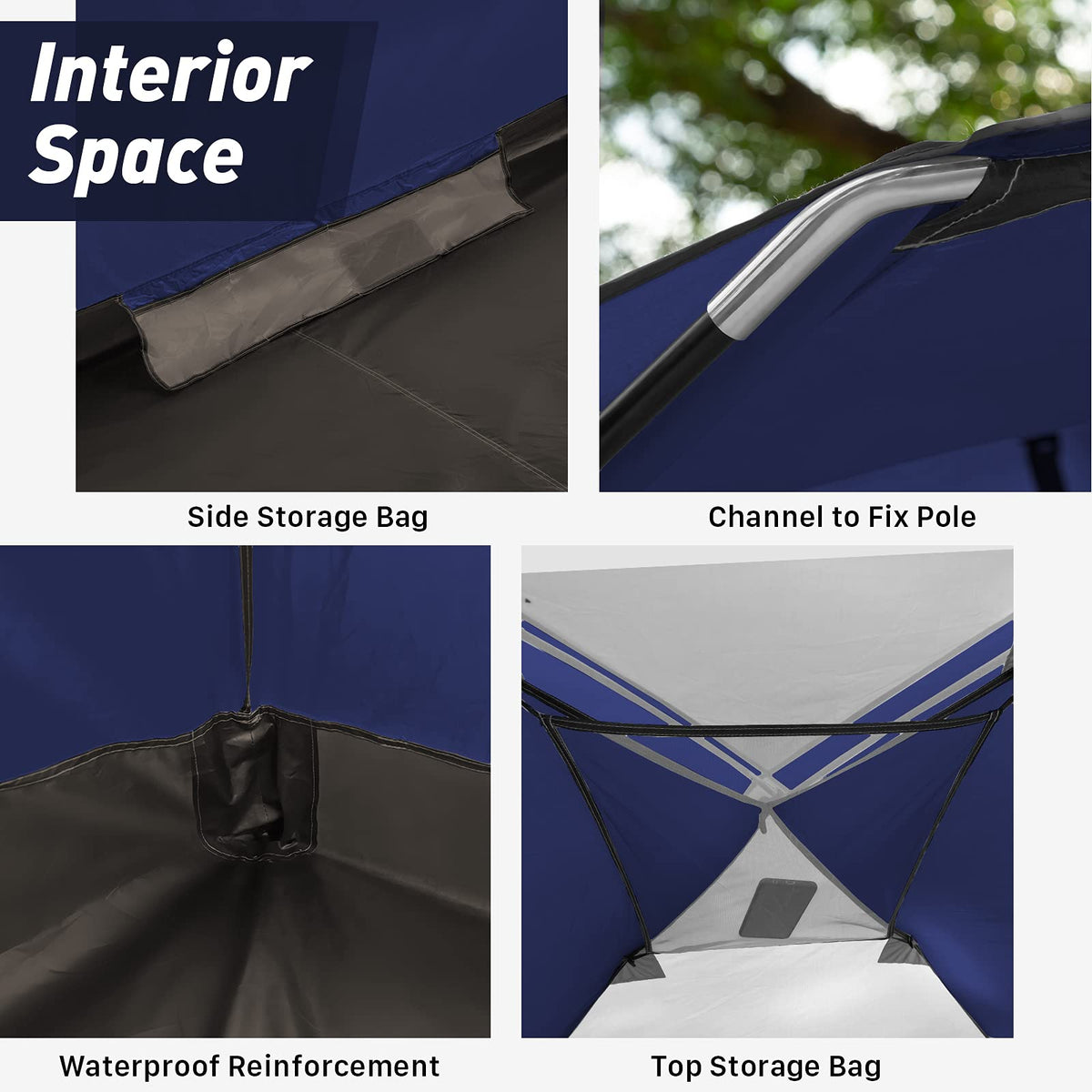 Forceatt 6 Person Tent, Waterproof and Ventilated Camping Tent for 4 Seasons, Dome Cabin Tent with Storage Bag, The Tent has a Large Space for Family Gatherings, Hikingand and Outdoors Activities.