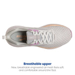 Brooks Women’s Trace 3 Neutral Running Shoe - White/Orchid/Apricot - 11.5 Medium