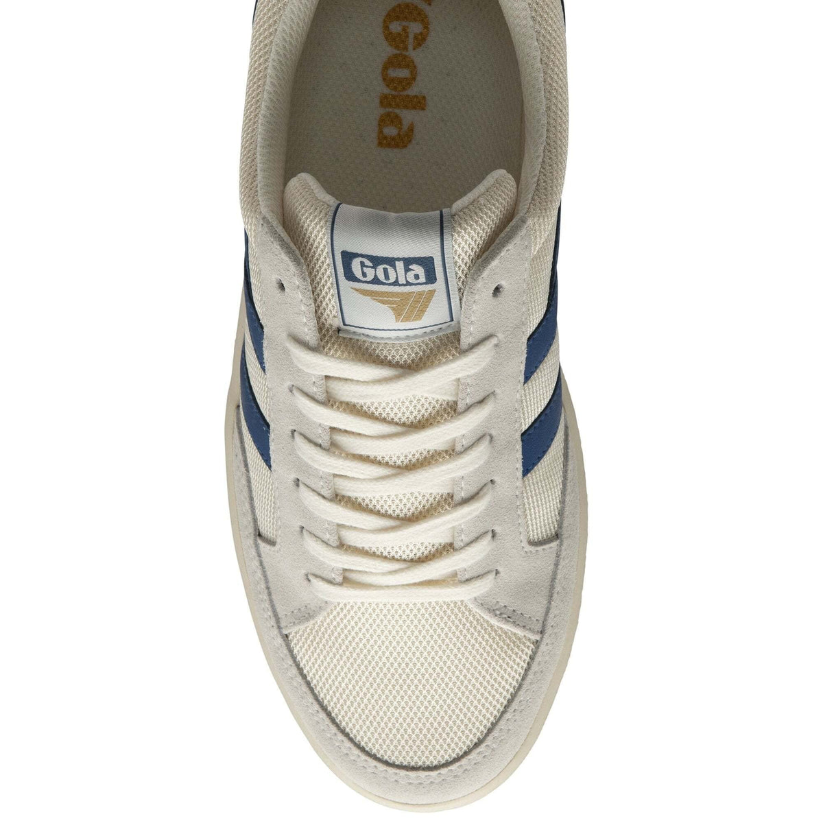 Gola Men's Low-Top Sneaker, Off White Marine Blue Deep Red, 8.5