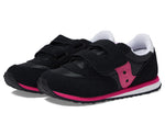 Saucony Baby Jazz Hook & Loop Sneaker, Black/Pink, 8.5 US Unisex Little Kid