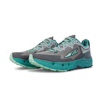 ALTRA Women's TIMP 4 Running Shoe, Gray/Teal, 12 Medium