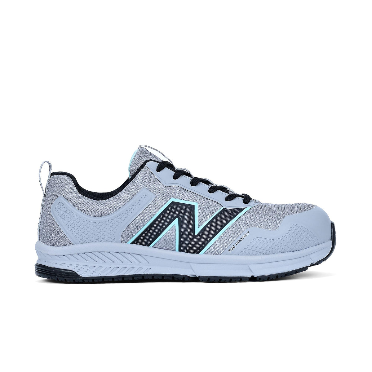 New Balance Women's Aluminum Toe Evolve Industrial Shoe, Grey/Beach, 10.5