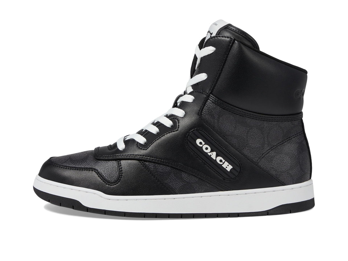 Coach C202 Signature High-Top Sneaker Grey 9.5 D (M)