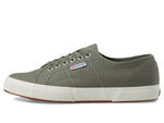 Superga 2750 COTU Classic Sneaker - Unisex Sneakers - Soft Textile Lining - Cushioned Footbed - Metal Eyelets Grey Greenish/Full Avorio EU 44 (US Men's 10.5) Medium