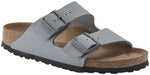 Birkenstock Unisex Arizona Vegan Sandal, Stone Coin Canvas, Size 38 EU (7-7.5 M US Women)