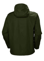 Helly-Hansen Men's Seven J Waterproof Windproof Breathable Rain Jacket, 470 Forest Night, Medium