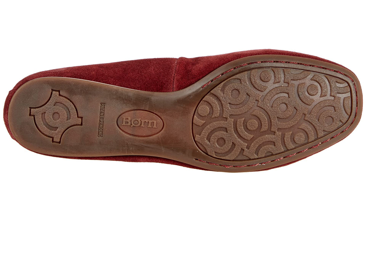 BORN Beca Dark Red Suede 11 M (B)
