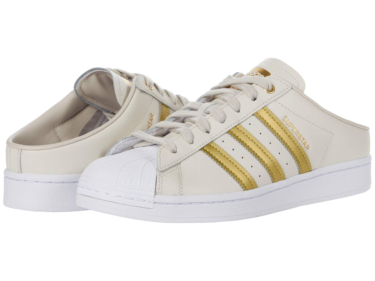 adidas Superstar Mule Clear Brown/Gold Metallic/Footwear White 5.5 B (M)