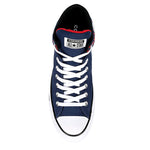 Converse Mens Unisex Chuck Taylor All Star Street Wordmark High Top Sneaker (Navy/Enamel Red/White, Numeric_11)