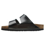 Birkenstock Women's Arizona Soft Footbed Sandals, Metallic Anthracite, 9-9.5 Narrow