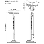 Blackburn Core Bike Floor Pump (Black, Core 2)