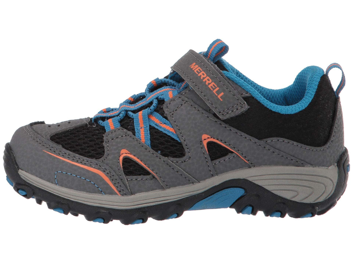 Merrell Trail Chaser Hiking Sneaker, Grey/Black, 10.5 Wide US Unisex Big_Kid