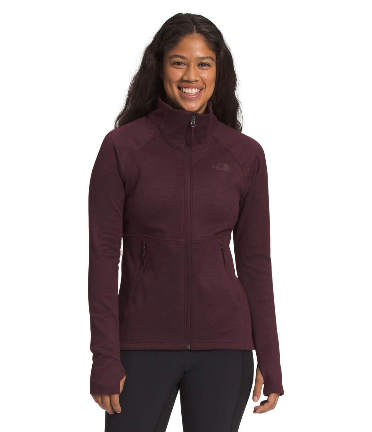 THE NORTH FACE Women's Canyonlands Full Zip Sweatshirt, Root Brown Heather, X-Small