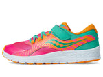 Saucony Kids Velocer Unisex Alternative Closure Running ShoesPink/Turquoise 1 Little Kid W