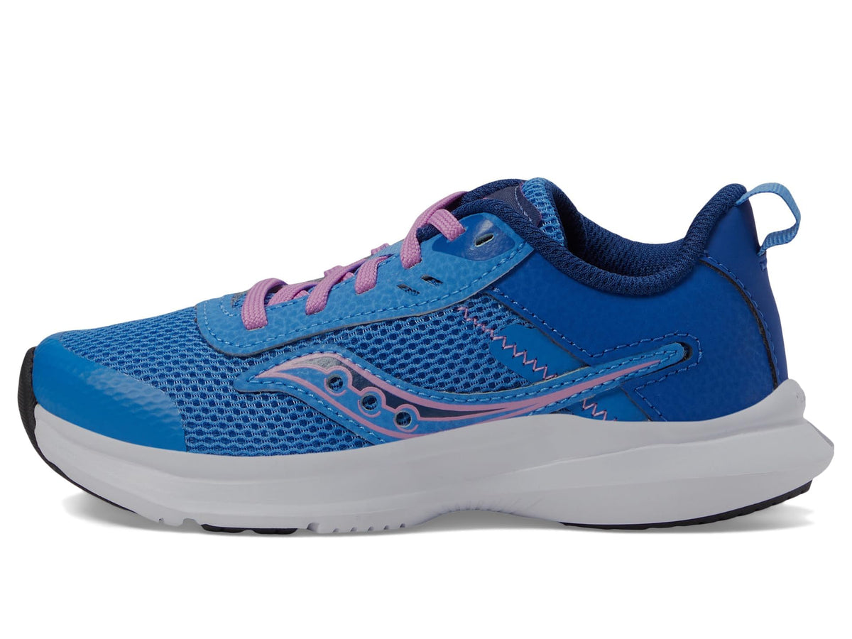 Saucony Axon 3 Sneaker, BLUELIGHT/Grape, 3 US Unisex Big Kid