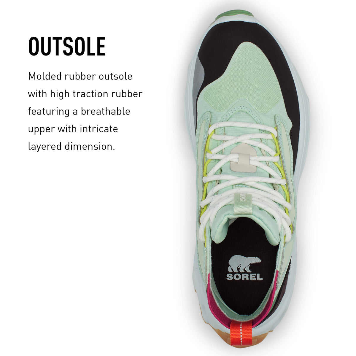 Sorel Women's Kinetic Breakthru Venture Mid Waterproof Shoe 8.5 Sea Sprite, New Cinder