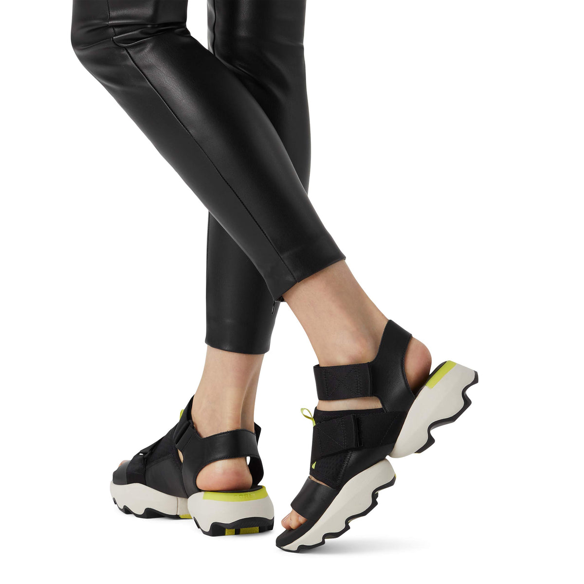 Sorel Women's Kinetic Impact Sandals - Black - Size 8.5