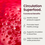 HumanN SuperBeets Beet Root Powder - Non-GMO Beetroot Superfood - Nitric Oxide Supplement for Heart Health, Circulation & Blood Pressure Support - Black Cherry, 30 Servings