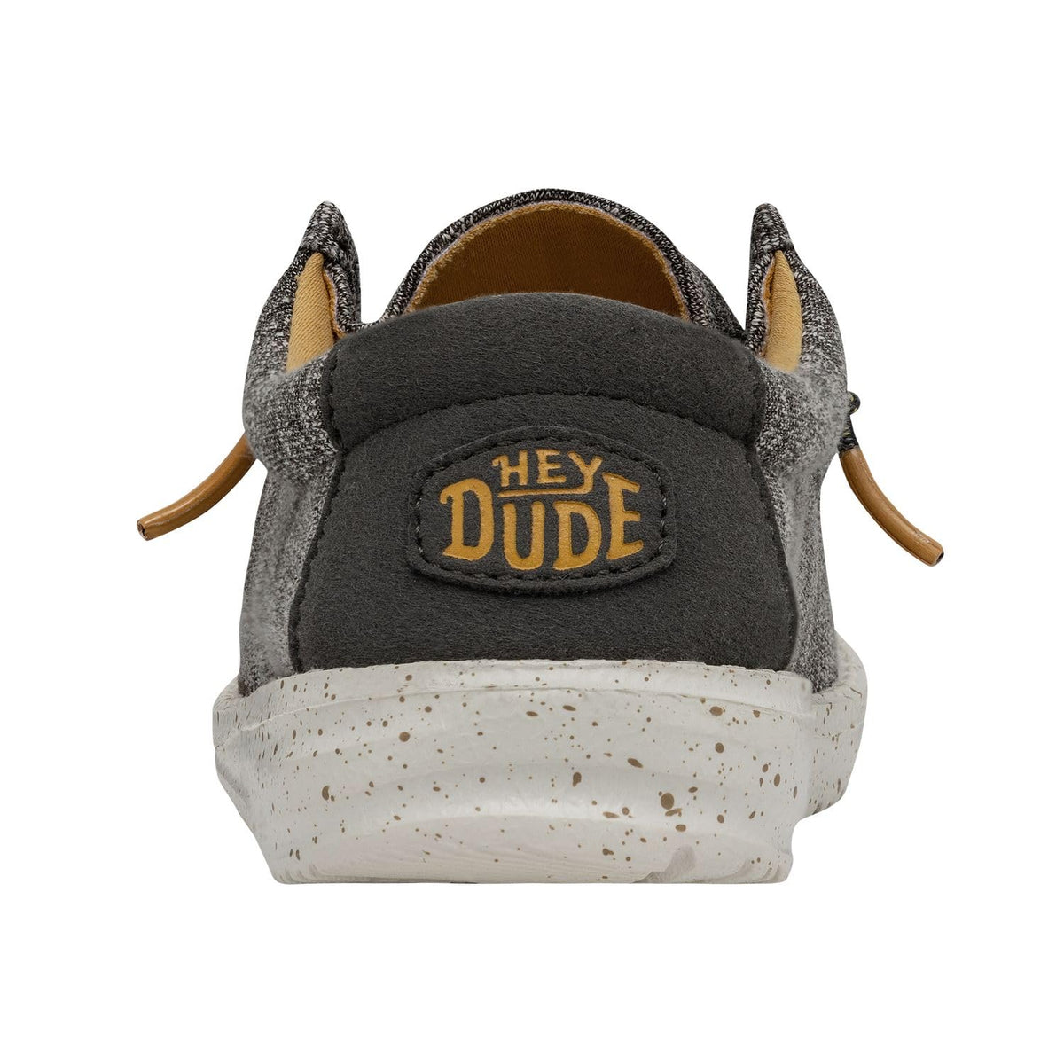 HEYDUDE Boy's Wally Youth Stretch Taupe Size 3 | Kids Shoes | Kids Slip-on Loafers | Comfortable & Light-Weight