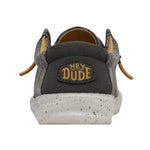 HEYDUDE Boy's Wally Youth Stretch Taupe Size 3 | Kids Shoes | Kids Slip-on Loafers | Comfortable & Light-Weight