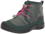 KEEN Howser 2 Quilted Mid Height Waterproof Comfy Durable Chukka Boots, Dark Forest/Fuchsia Purple, 3 US Unisex Big Kid