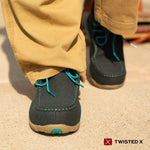 Twisted X Women's Work Chukka Driving Moc, Dark Teal & Turquoise, 10