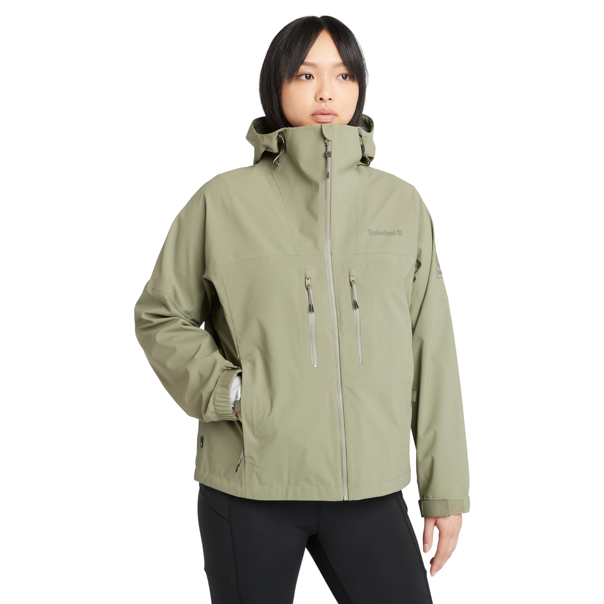 Timberland Women's Caps Ridge Waterproof Motion Jacket, Cassel Earth, Small