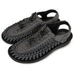 KEEN Men's Uneek Classic Two Cord Sandals, Magnet/Black, 10.5