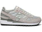 Saucony® Originals Shadow Original Summer Shoes for Women – Rubber Tread Pattern – TPU Heel – Lace-up Closure Grey/Silver 9 B - Medium
