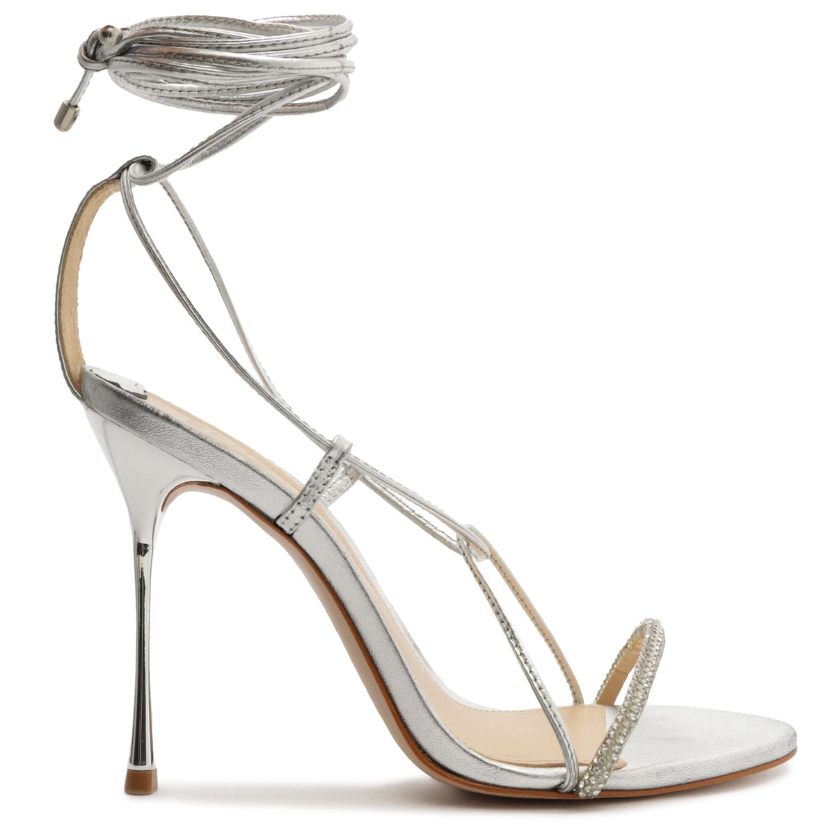 SCHUTZ Adeline Crystal 8 Silver