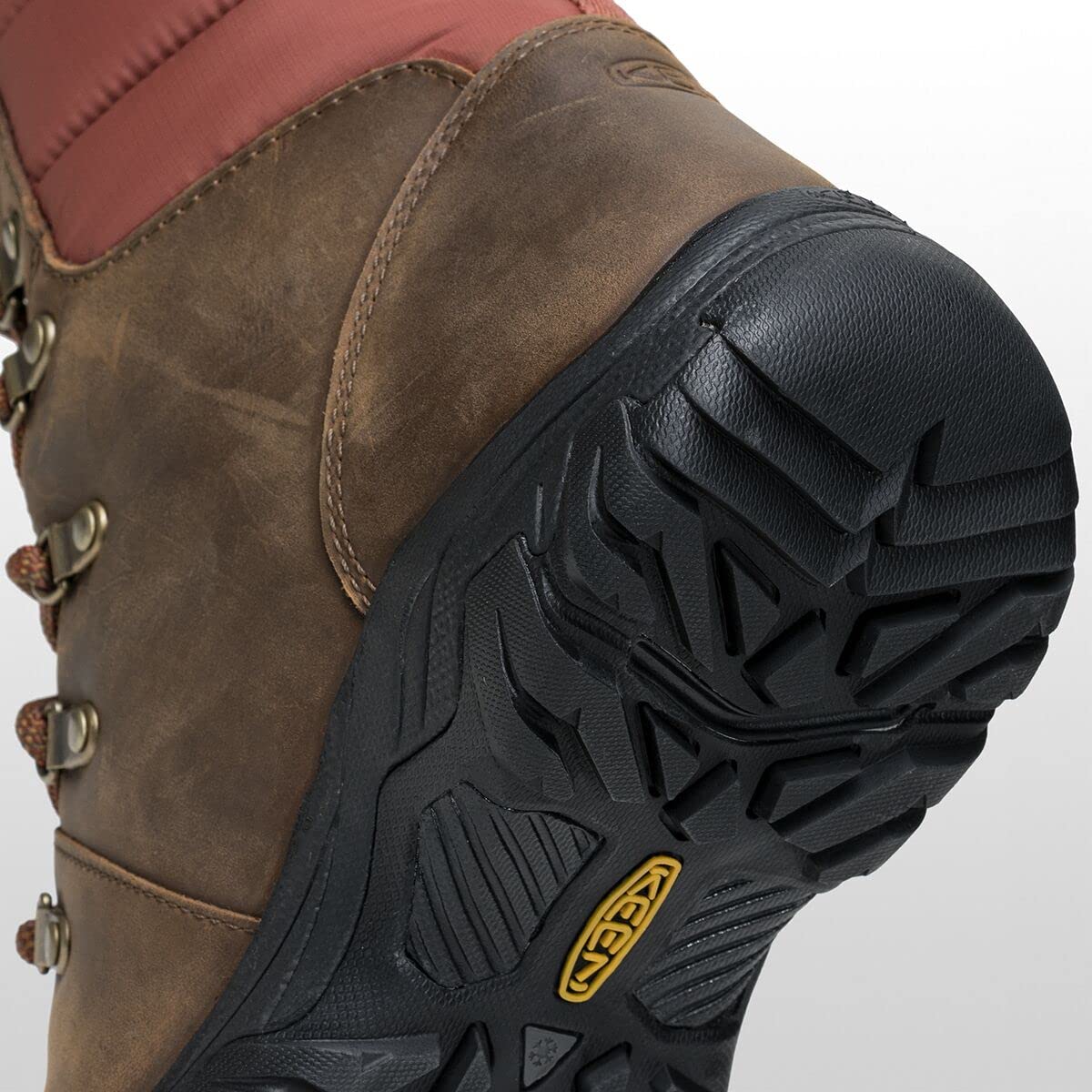 KEEN Women's Greta Waterproof Snow Boot, Toasted Coconut/Redwood, 7 D (Medium) US