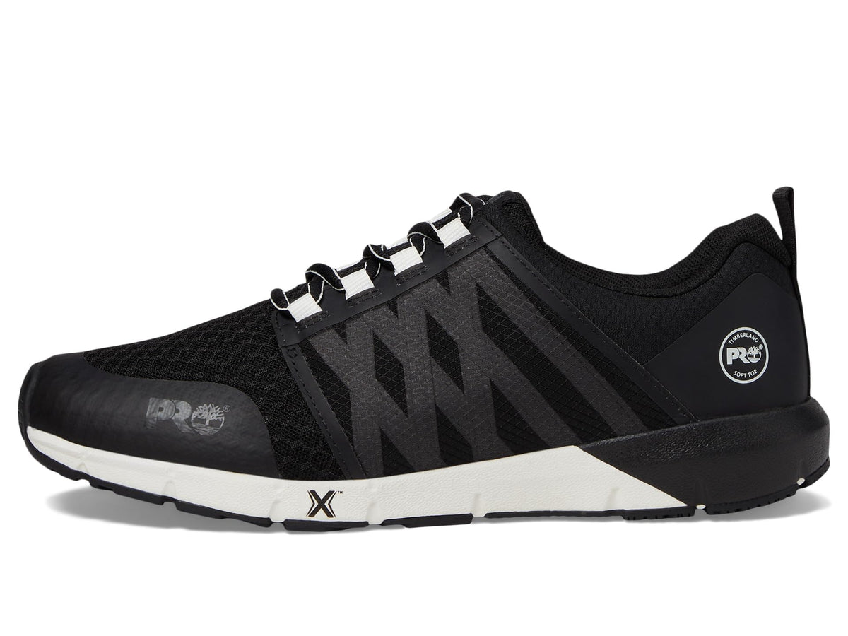 Timberland PRO® Radius Soft Toe Men’s Sneakers – PRO Flex Technology – HoverSpring™ Foam Black/White 12 D - Medium