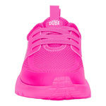 HEYDUDE Women's Kid Sirocco Play Brights (Little Kid/Big Kid), Hot Pink, 2 Medium