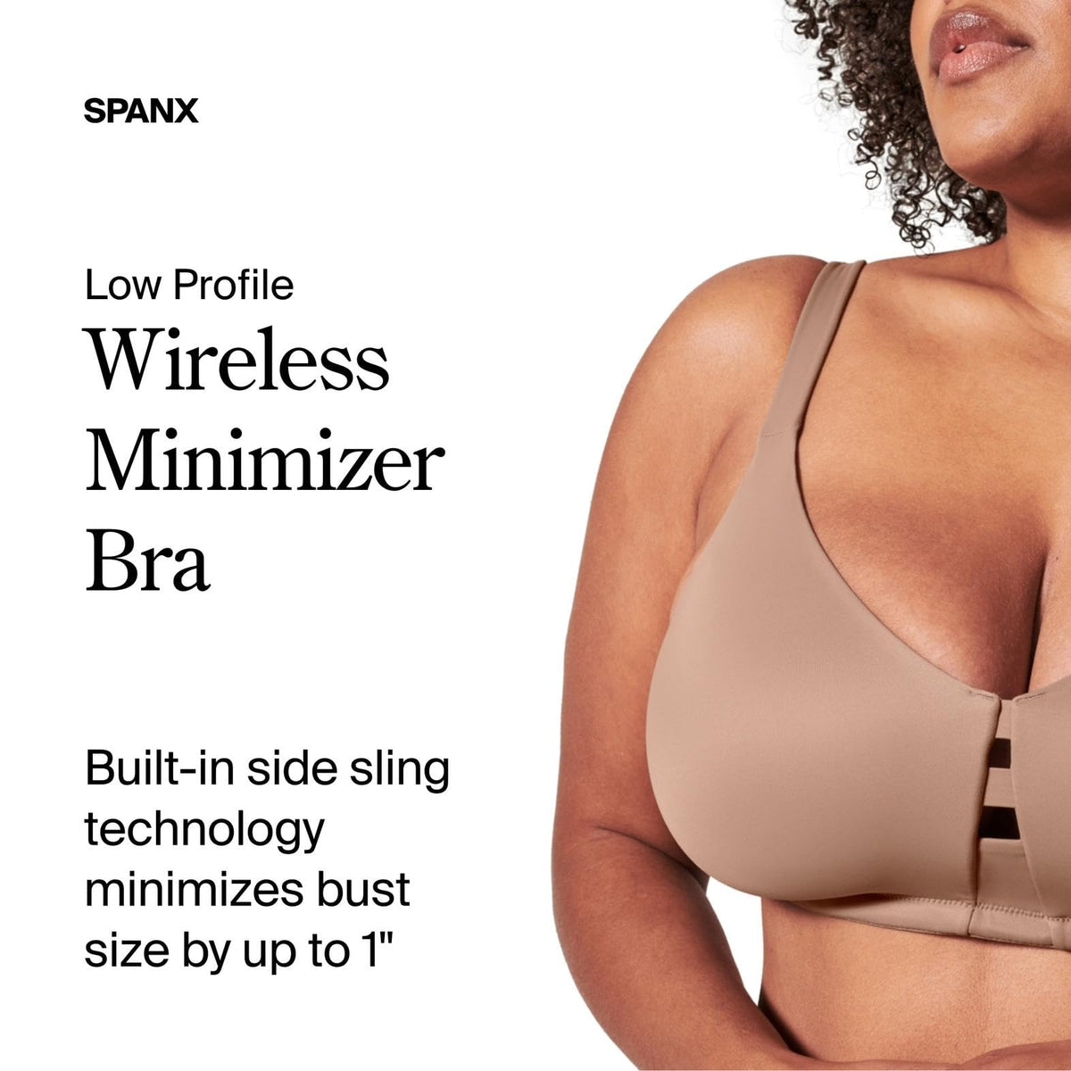 SPANX Low Profile Wireless Minimizer Cafe Au Lait 38DDD